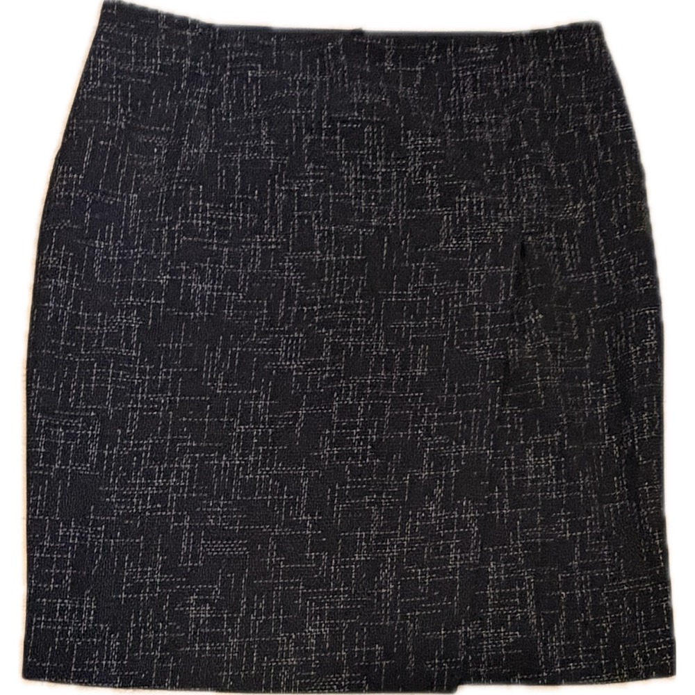 The Limited Collection Black White Textured Crosshatch Pencil Skirt Size 10